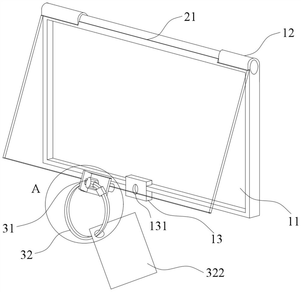 Safety ring mounting device