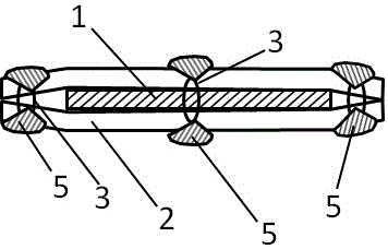 Composite solar cell photovoltaic ribbon