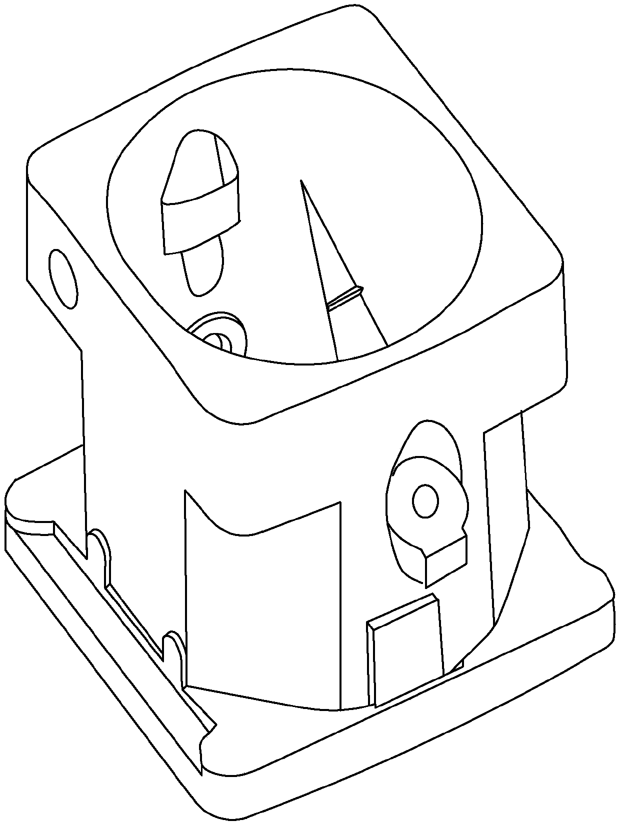 Cast aluminum copper alloy material and its application