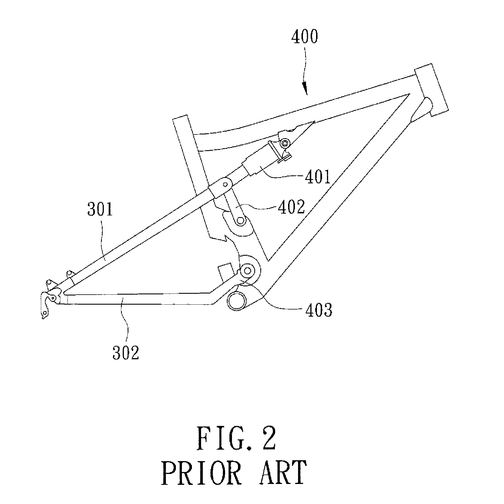 Bicycle rear suspension system