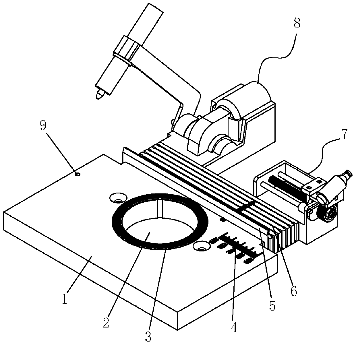 Curtain Roma hole distance adjusting table plate