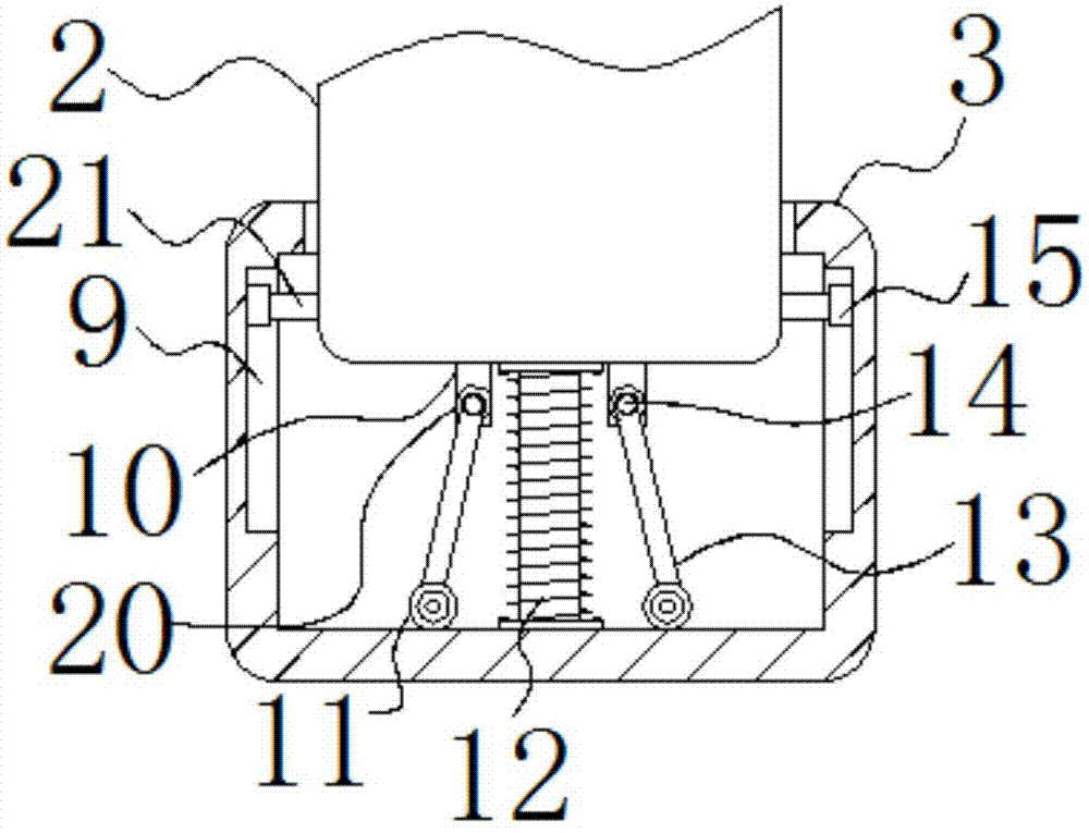 Rack with automatic damping function