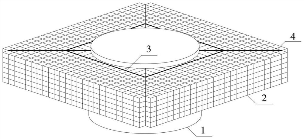 Offshore wind turbine foundation floating ice towing equipment and method