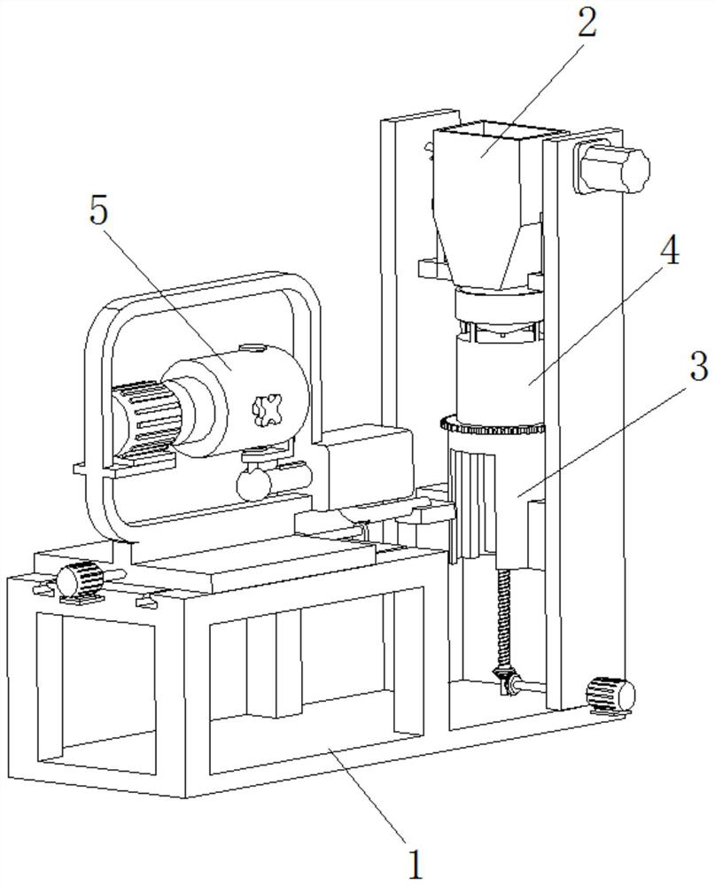 Powder spraying system for special ceramic production and powder spraying process thereof