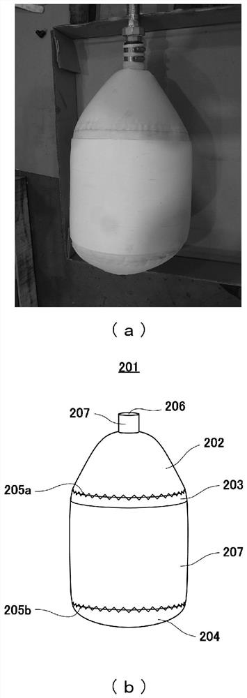 Balloon for blocking vent pipe of liquefied gas storage tank and vent pipe blocking instrument