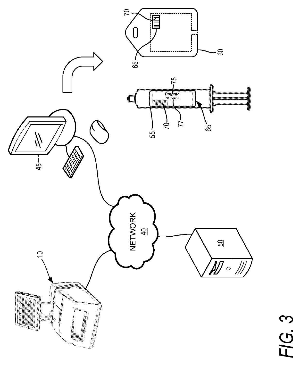 Networkable medical labeling apparatus and method