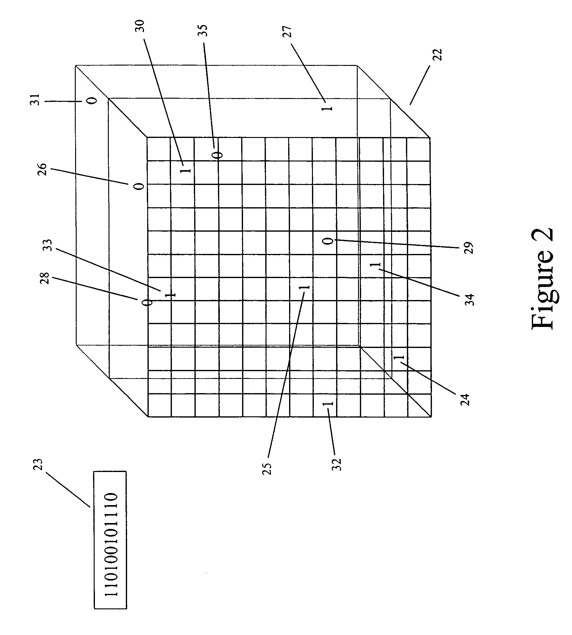 Embedded information carrier for optical data