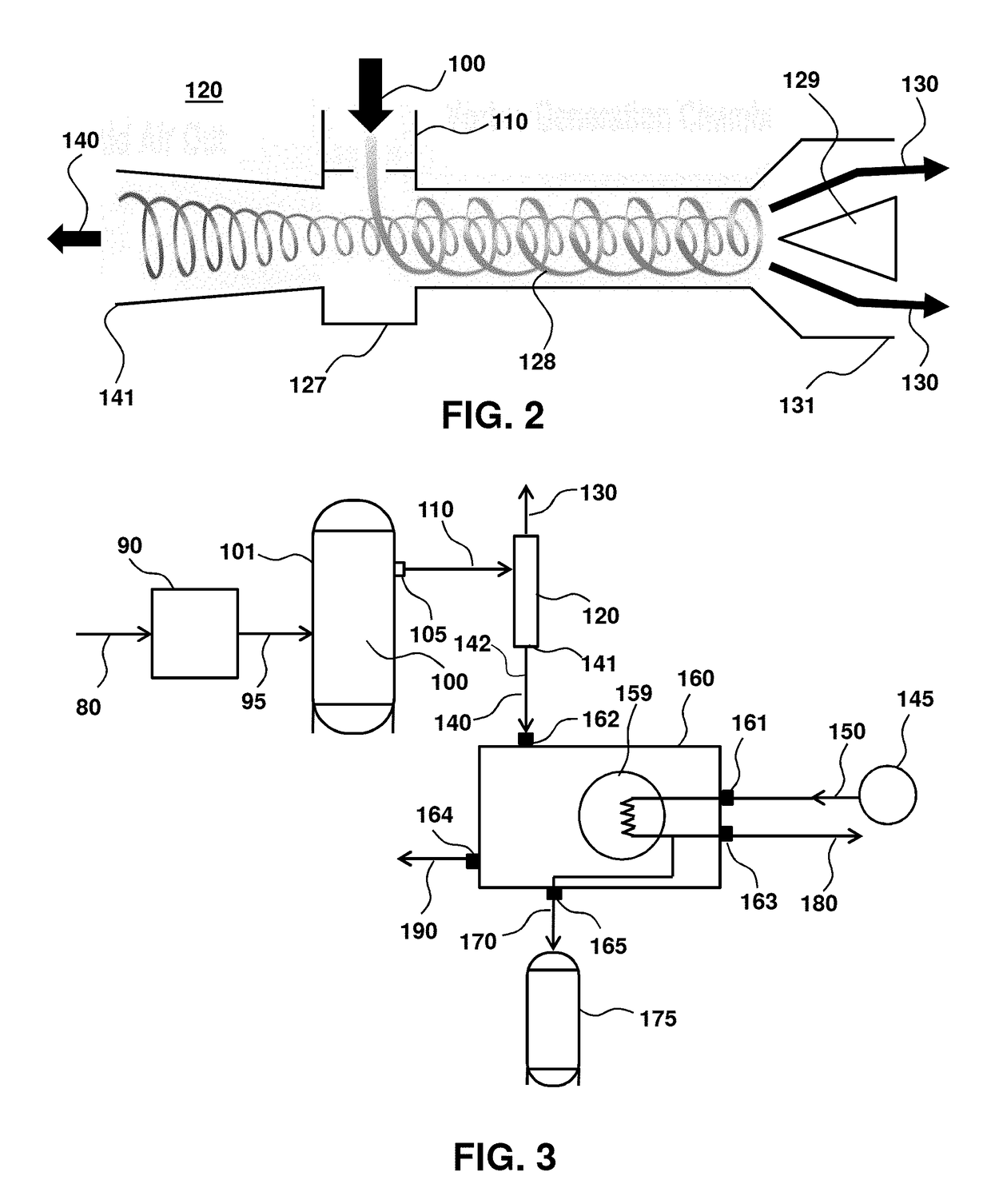 Methods and devices for drying hydrocarbon containing gas