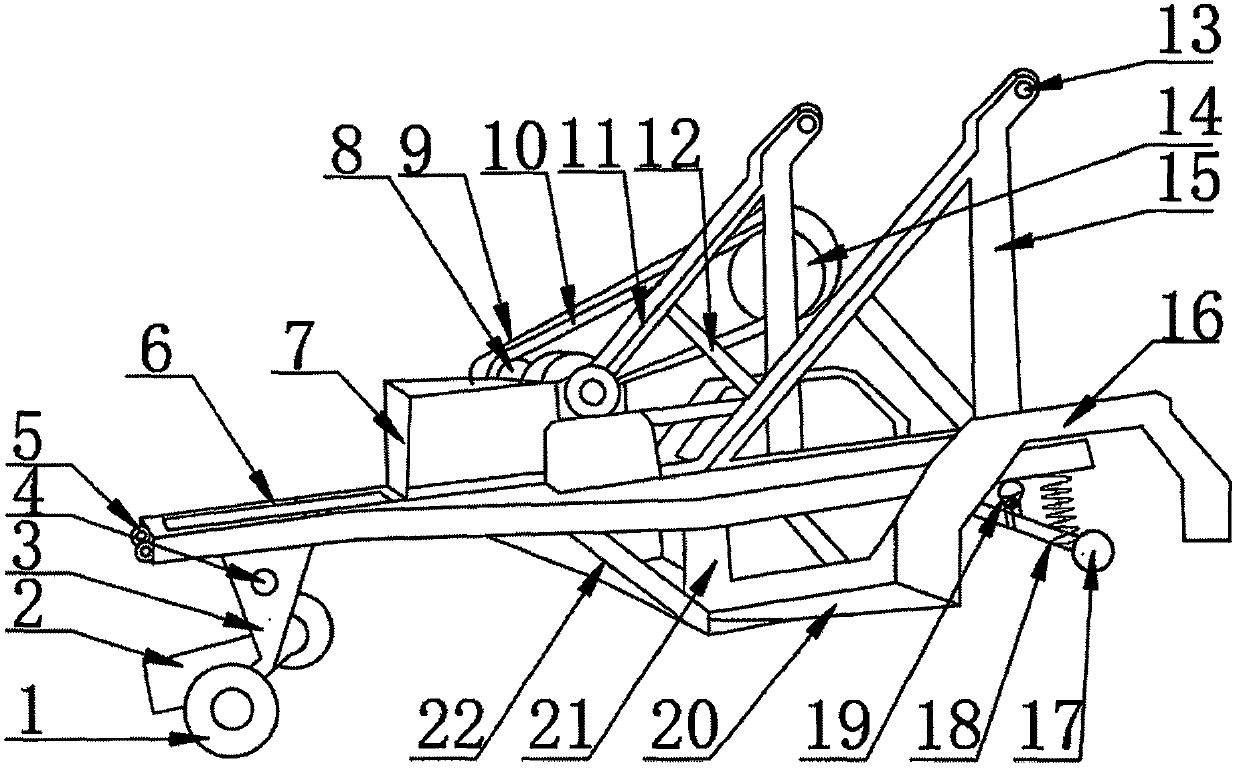 Traction frame for tractor