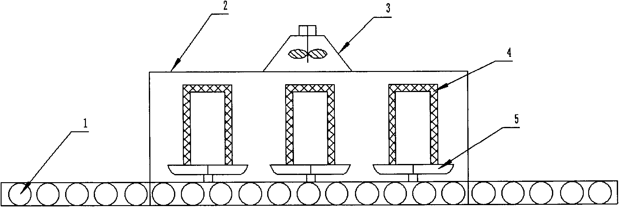 Method and equipment for drying white pattern through microwave in evaporable pattern casting