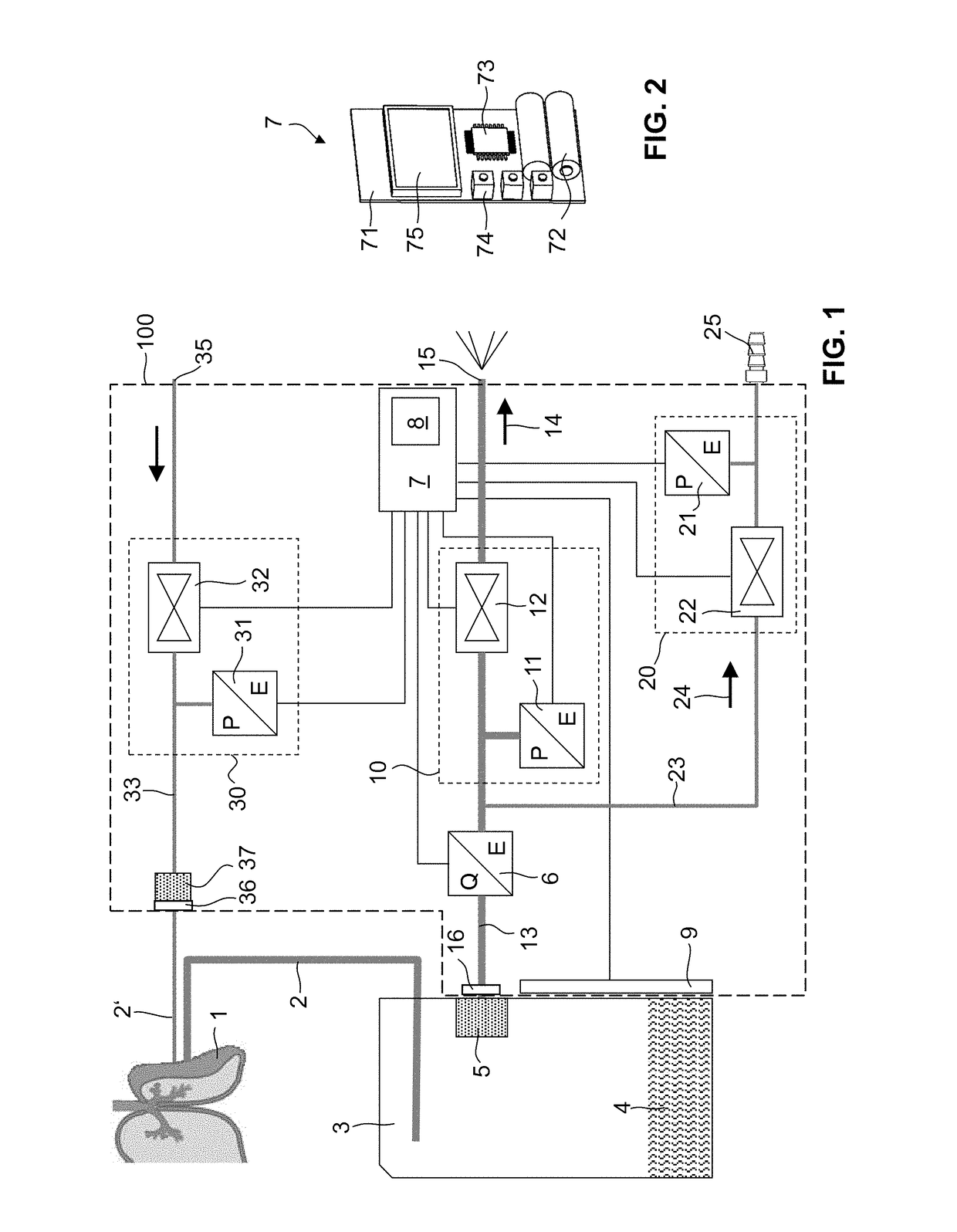 Thoracic drainage device having reduced counter-pressure