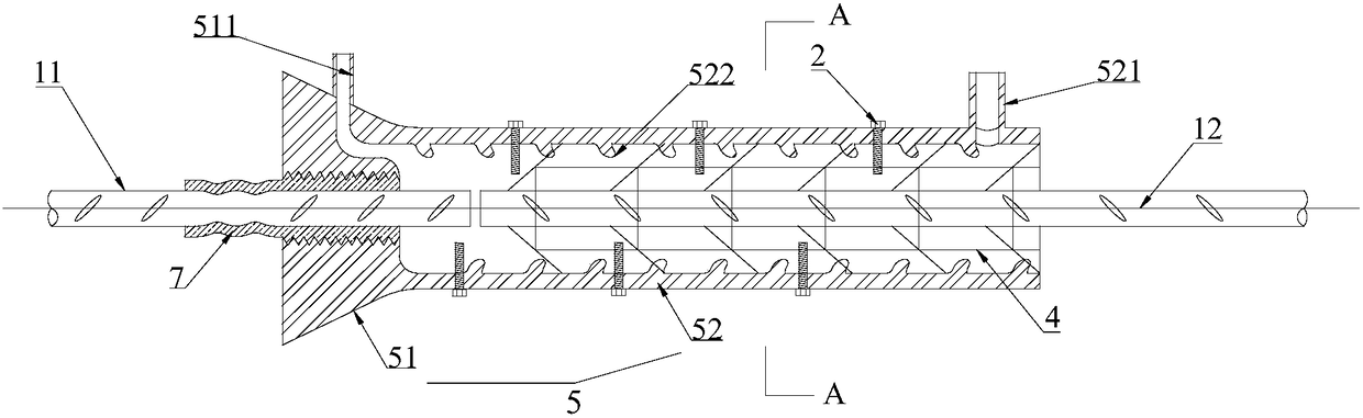 Method for machining shock-resistant self-locking type half grouting sleeve and method for machining concrete member