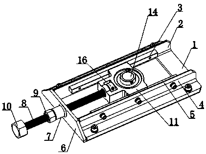 Threaded rod rotary adjusting type thin-walled aluminum pipe bending forming device