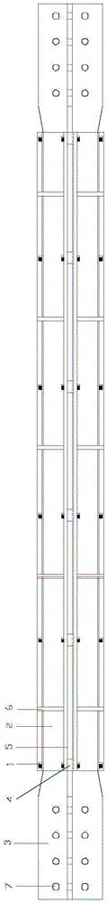 Cross four-angle-steel type bending constraint support