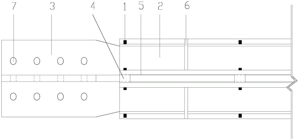 Cross four-angle-steel type bending constraint support