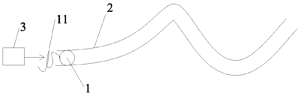 Pipe cavity cleaning method, tool and device