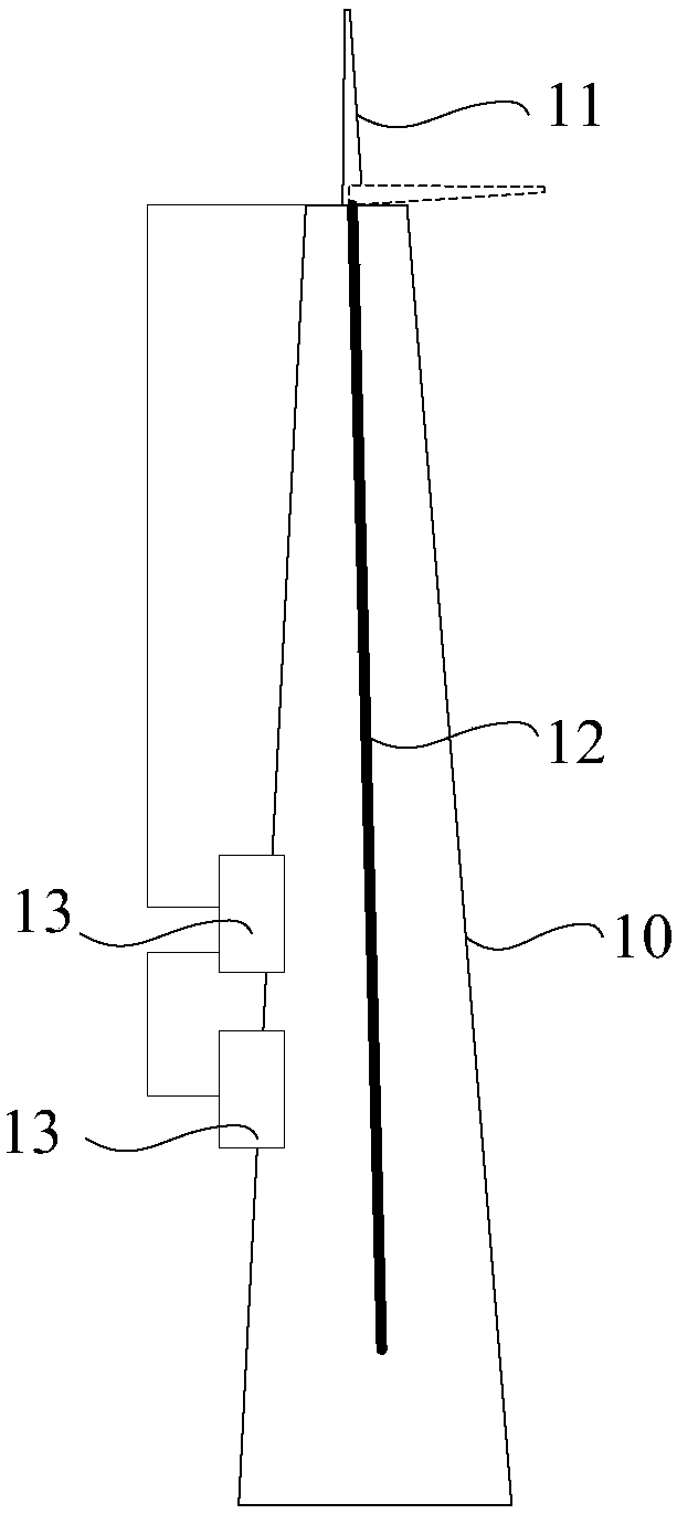 Lightning protection device and lightning protection electric pole