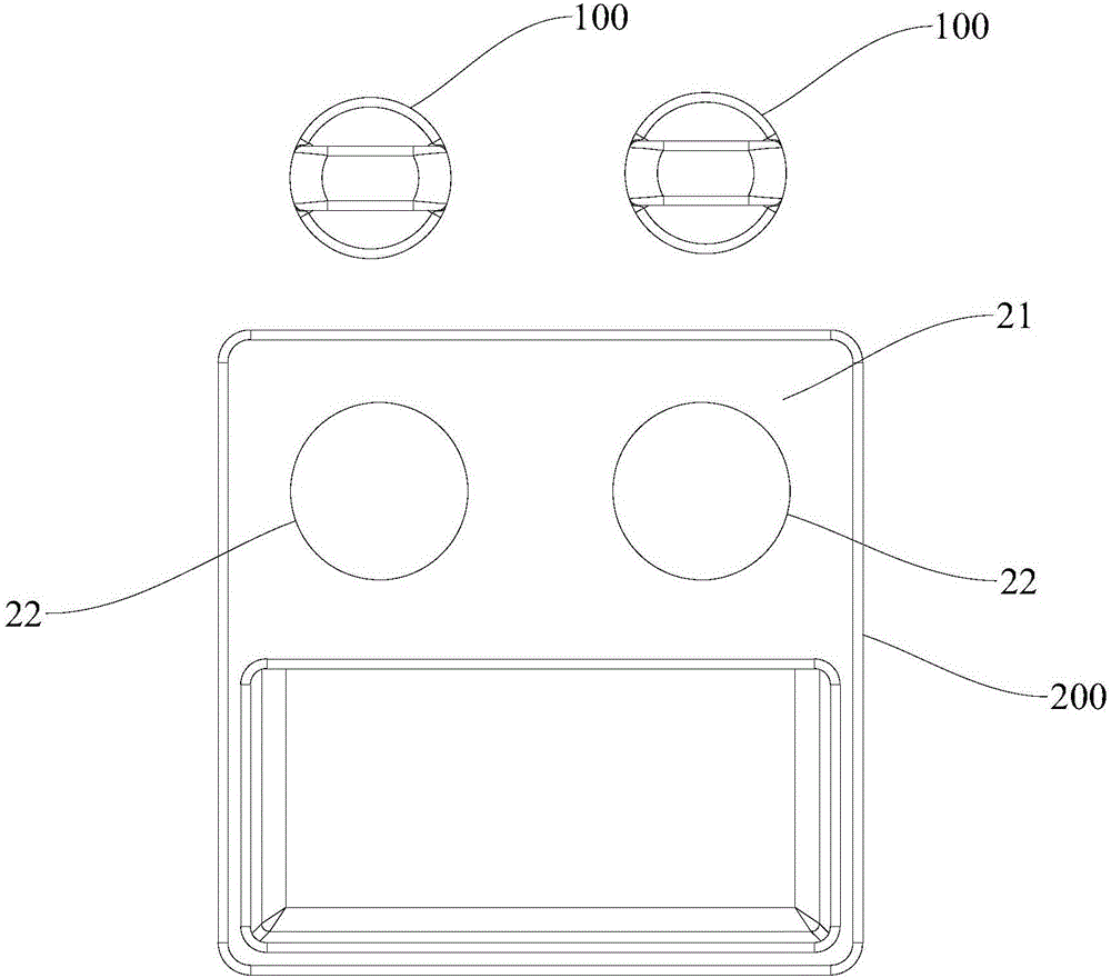 Cooling fan and ice crystal box thereof