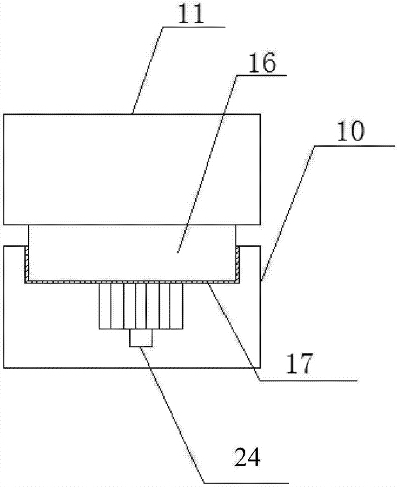 Monitor connecting support moving mechanism