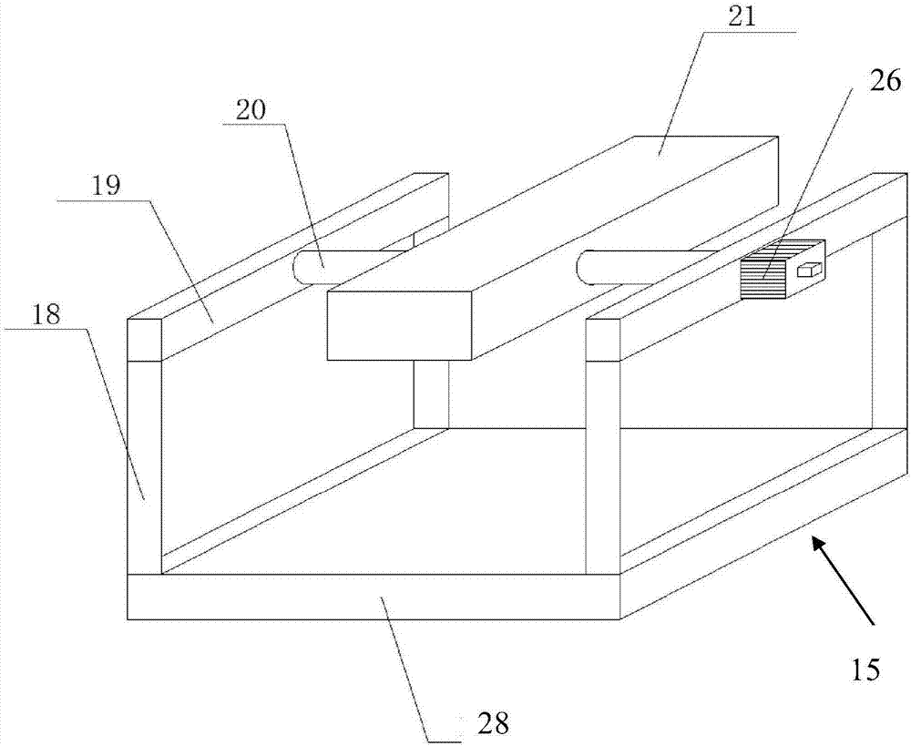 Monitor connecting support moving mechanism