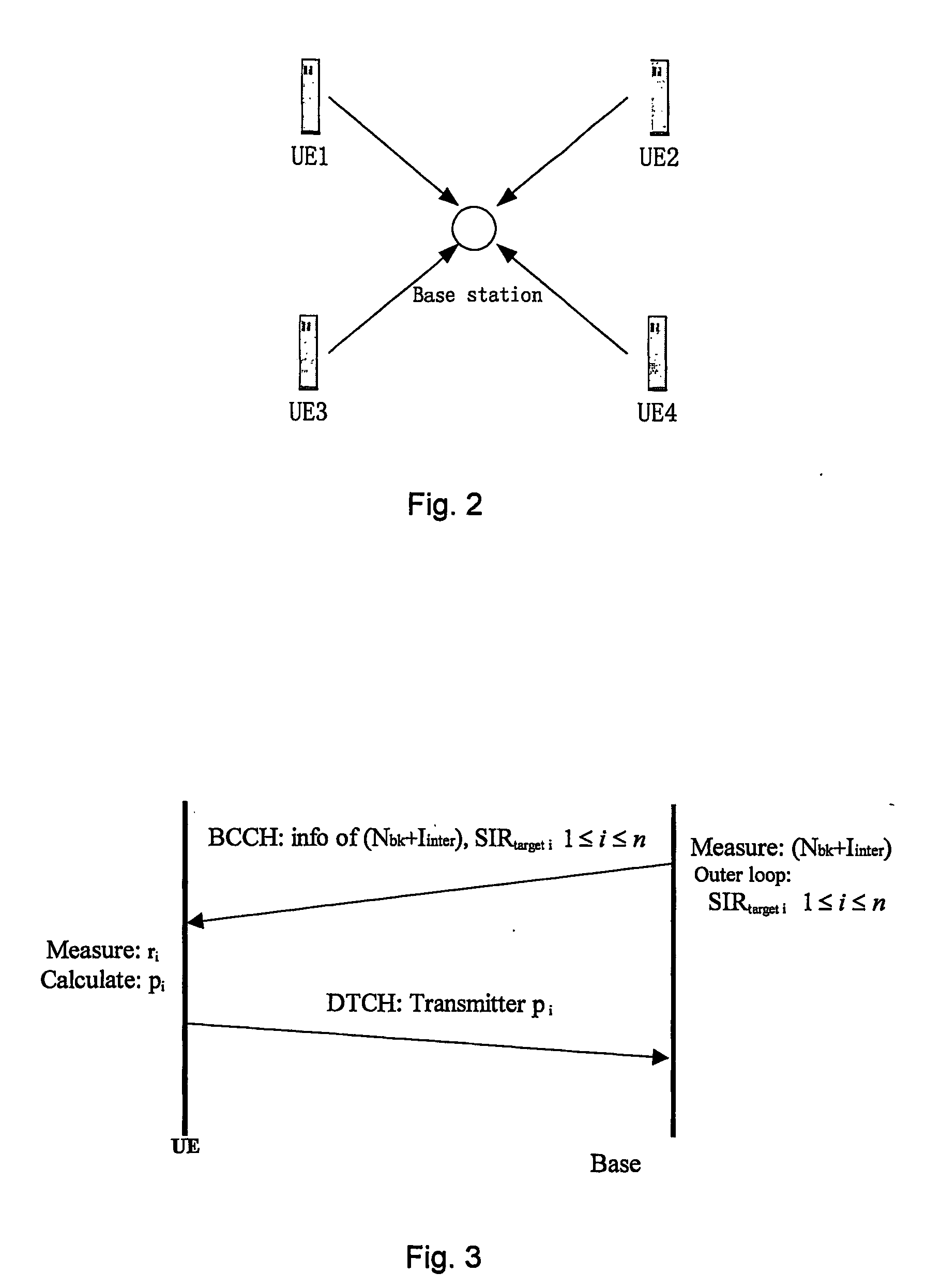 Power control for mobile station in a cdma-tdd system