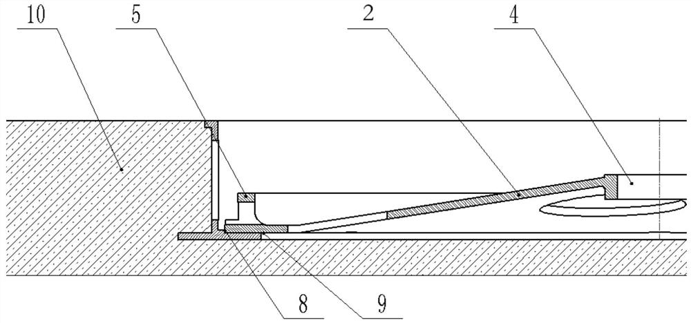 A track base for a medical accelerator treatment bed