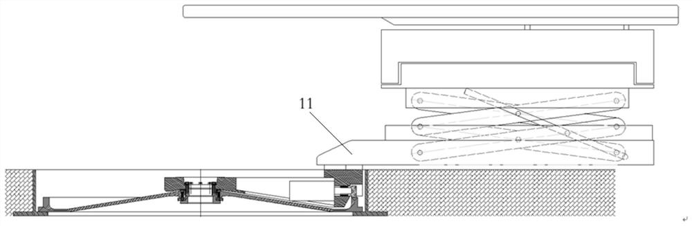 A track base for a medical accelerator treatment bed