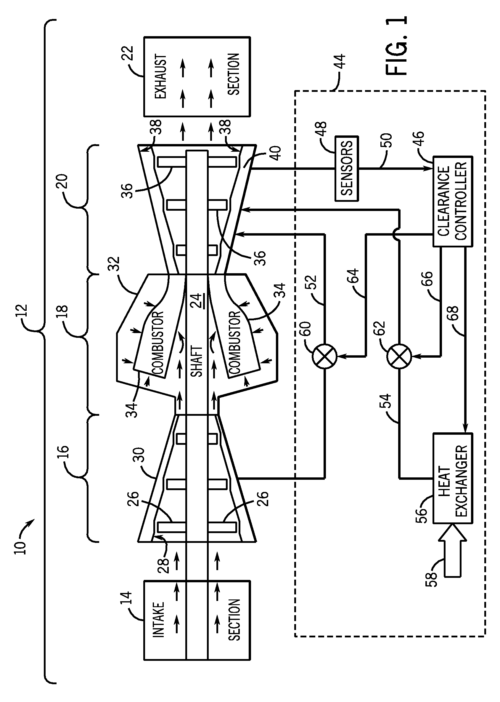 System and method for clearance control in a rotary machine