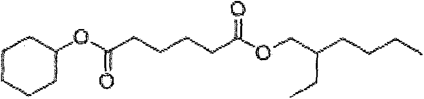 Asymmetric adipic acid cyclohexanol isooctyl alcohol ester and synthetic method and application thereof