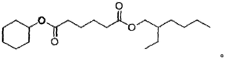 Asymmetric adipic acid cyclohexanol isooctyl alcohol ester and synthetic method and application thereof