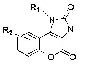 Five-membered urea ring-coumarin derivative or pharmaceutical salt and application thereof