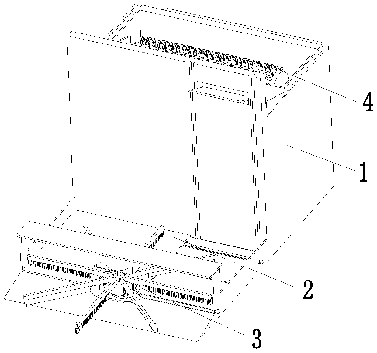 A recovery device for wall plastering materials used in building construction