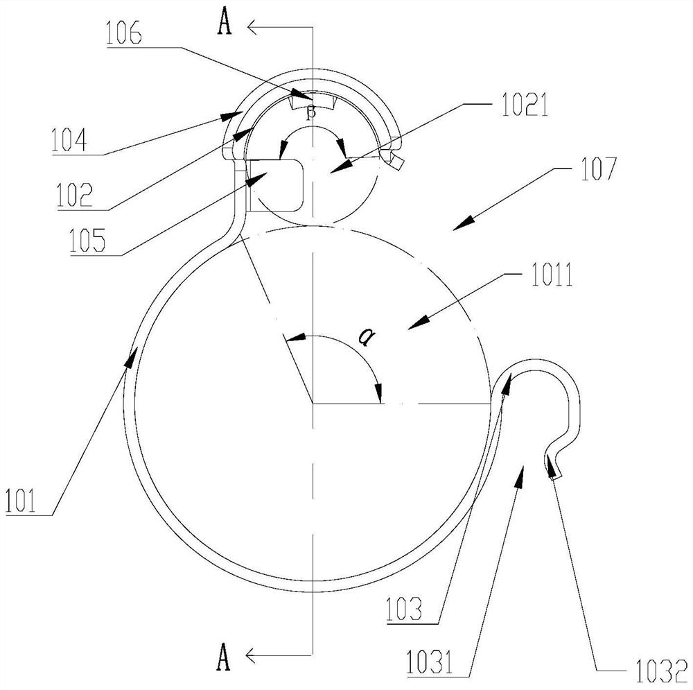 Fixing device and heat pump equipment