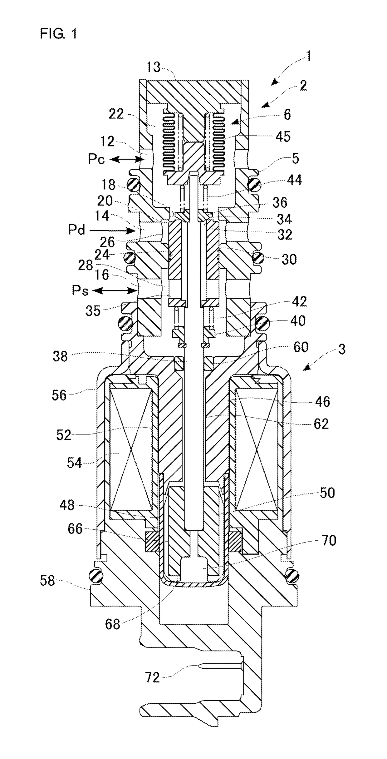 Composite valve with main valve element and sub-valve element