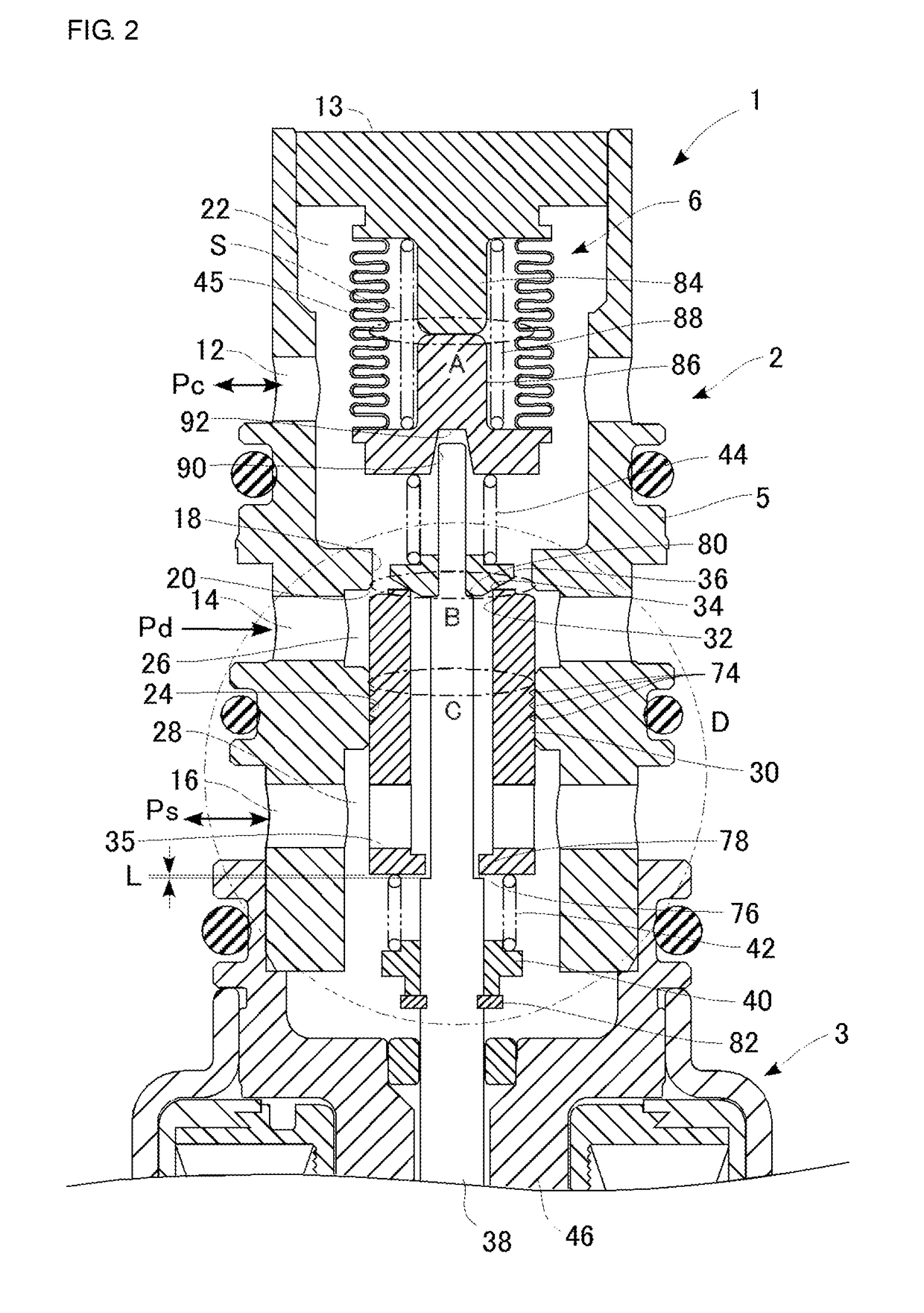 Composite valve with main valve element and sub-valve element