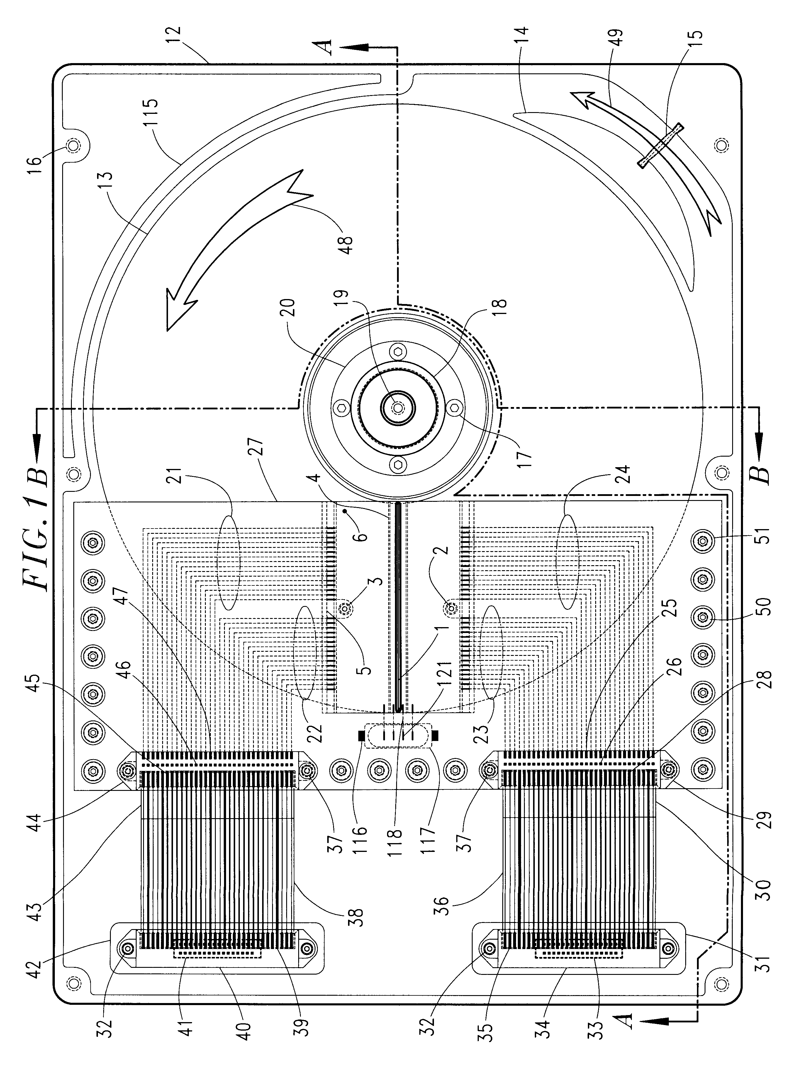 Optical data storage fixed hard disk drive using stationary magneto-optical microhead array chips in place of flying-heads and rotary voice-coil actuators