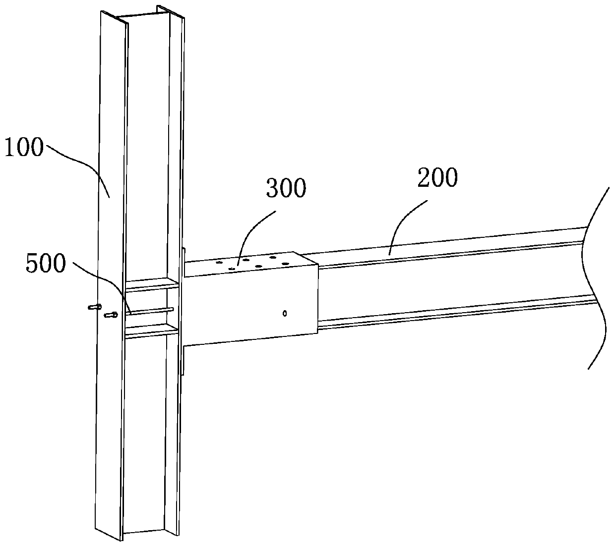 Beam-column connection nodes and connection methods of fabricated steel structures