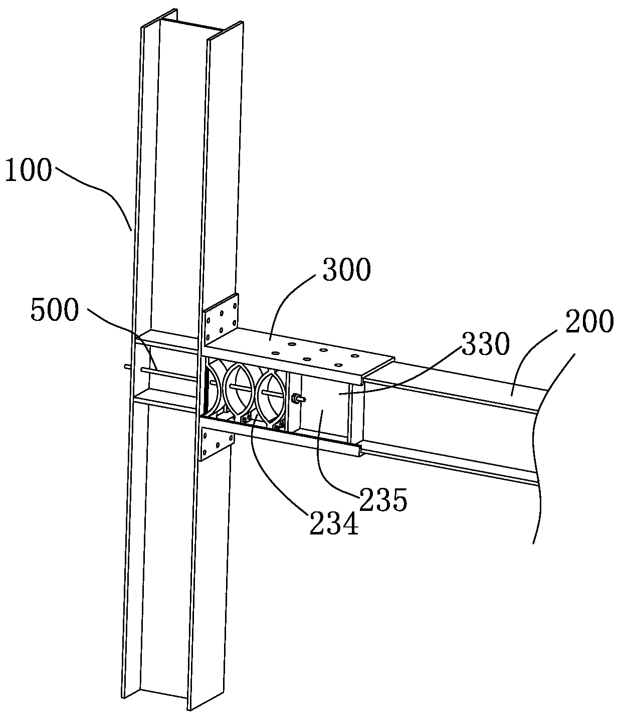 Beam-column connection nodes and connection methods of fabricated steel structures