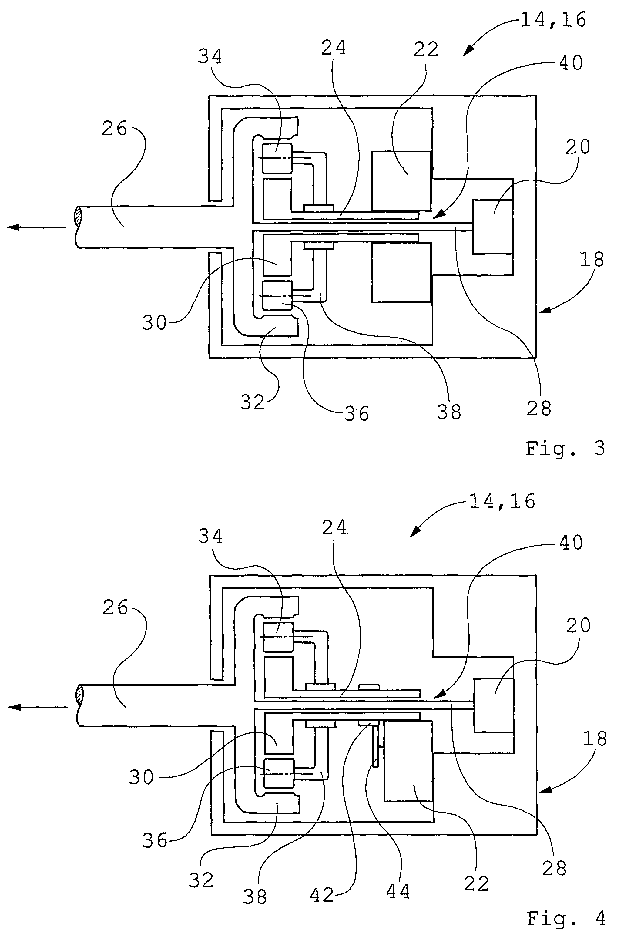 Sensor assembly in a gearbox for positioning