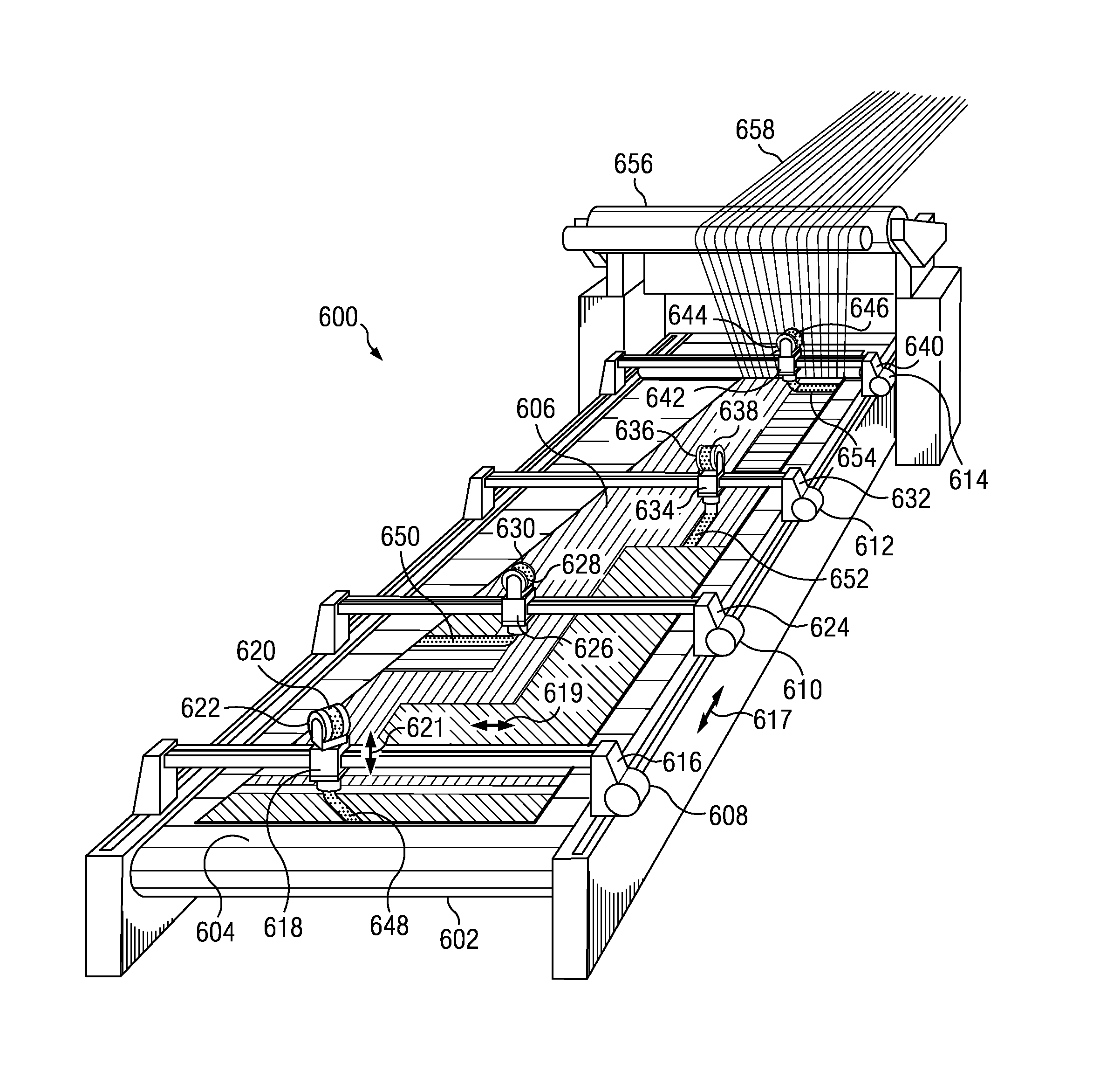 Method and apparatus for low-bulk toughened fabrics for low-pressure molding processes