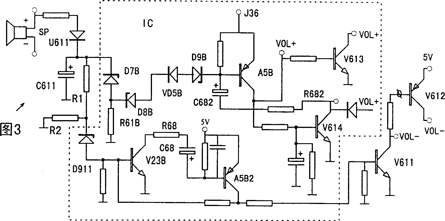 Automatic volume restrict in color TV and device of providing truly accompanying sound only