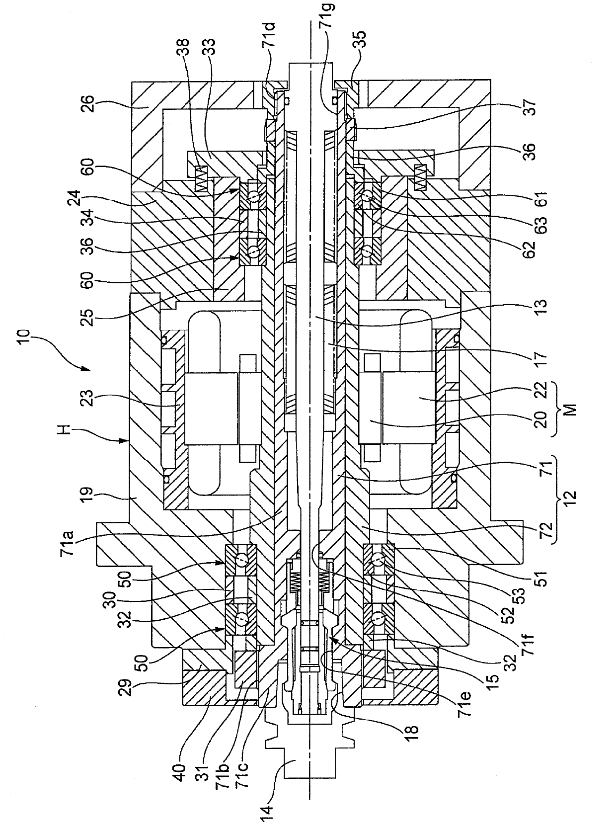 Main shaft apparatus