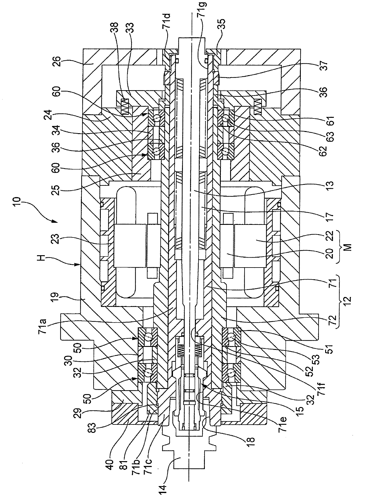 Main shaft apparatus