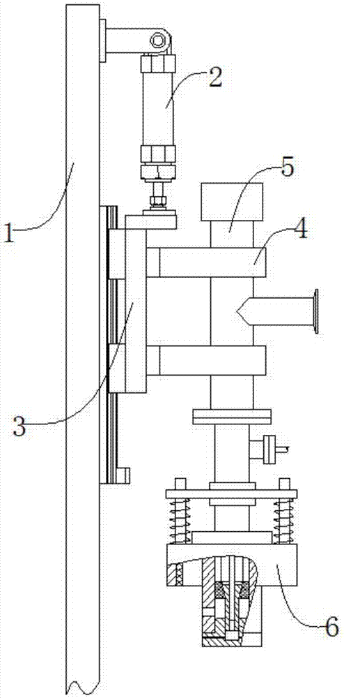 Splash-proof liquid fertilizer filling mechanism