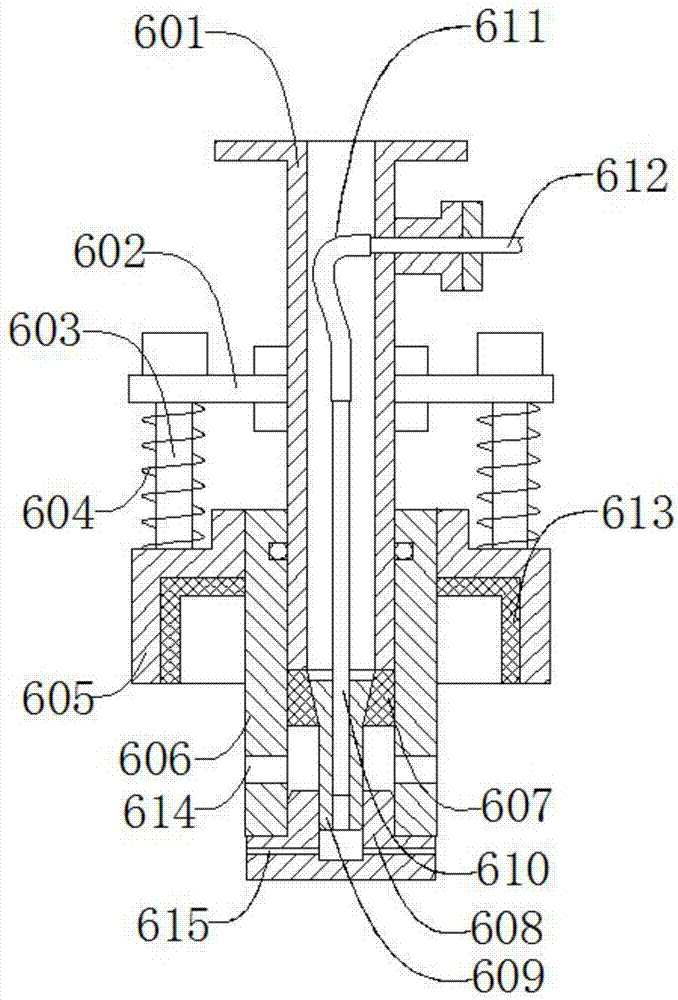 Splash-proof liquid fertilizer filling mechanism