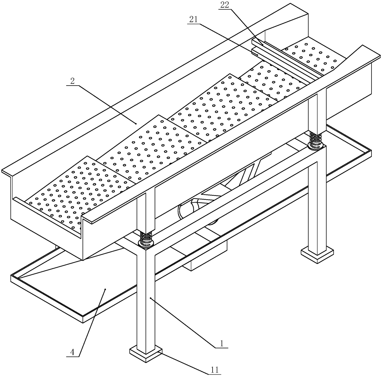 Vibratory fish screening machine