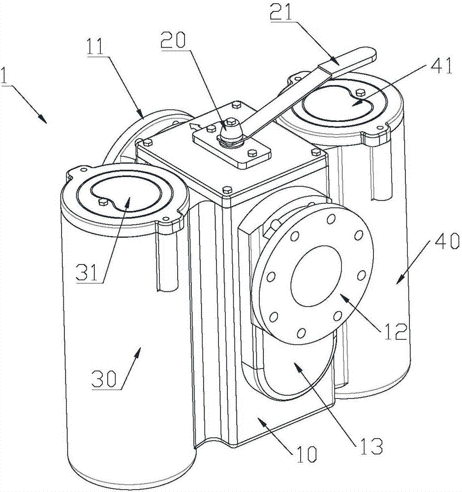 Filter for pressure backflow pipeline of noninvasive ventilation synchronous breathing machine