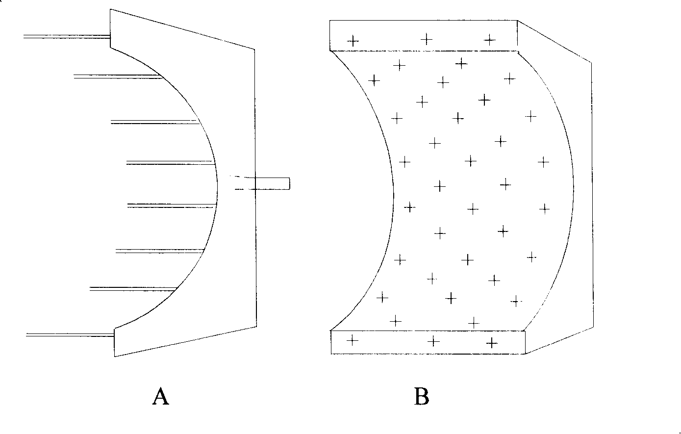 Device for directly combining nano fiber diaphragm on lithium ionic cell electrode surface and the method