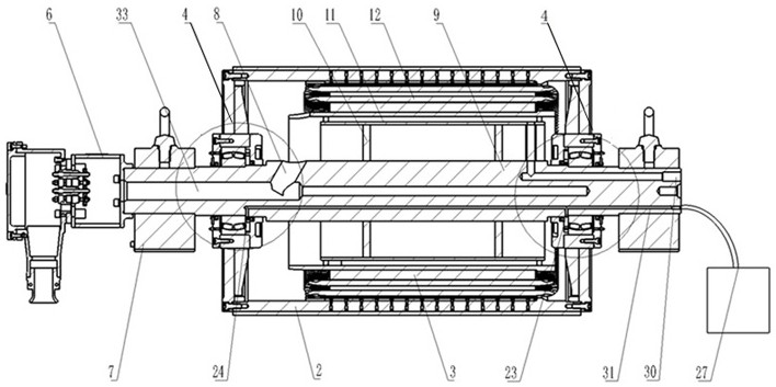 A roller lubricating oil system