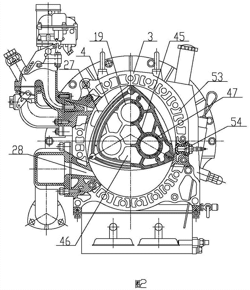 Planetary gear triangular rotor engine